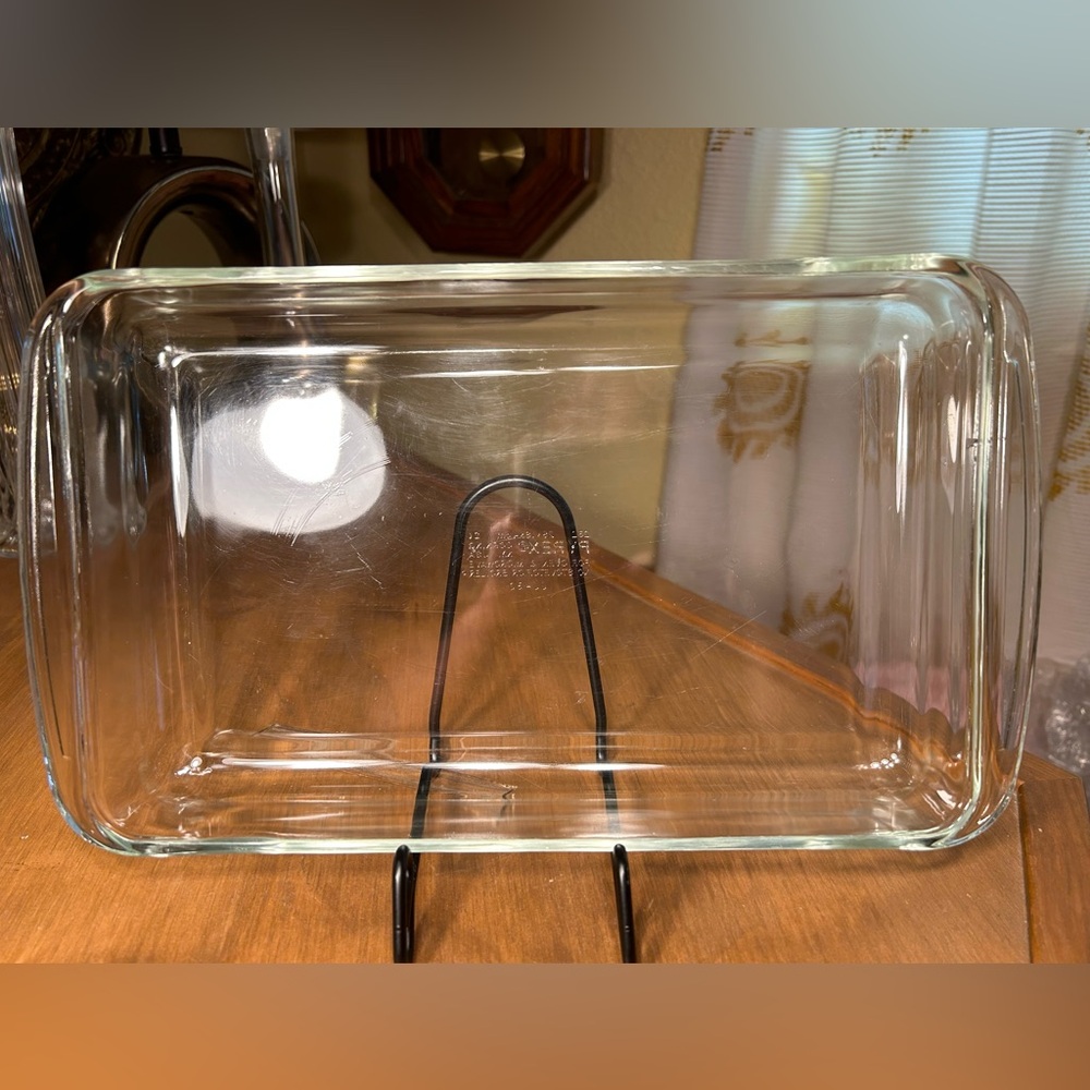 PYREX 232 Clear Glass 2-Quart Casserole Baking Dish Vintage Pyrex Trademark